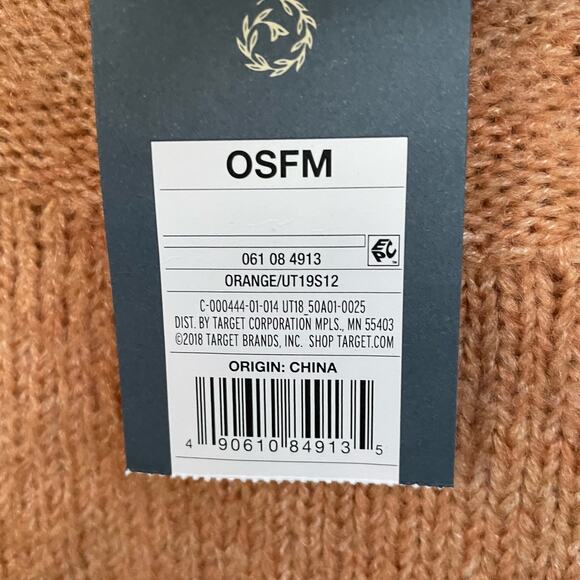 NWT Universal Thread Women's Knit Cowl Neck Sweater Pullover Orange Medium - Picture 4 of 9